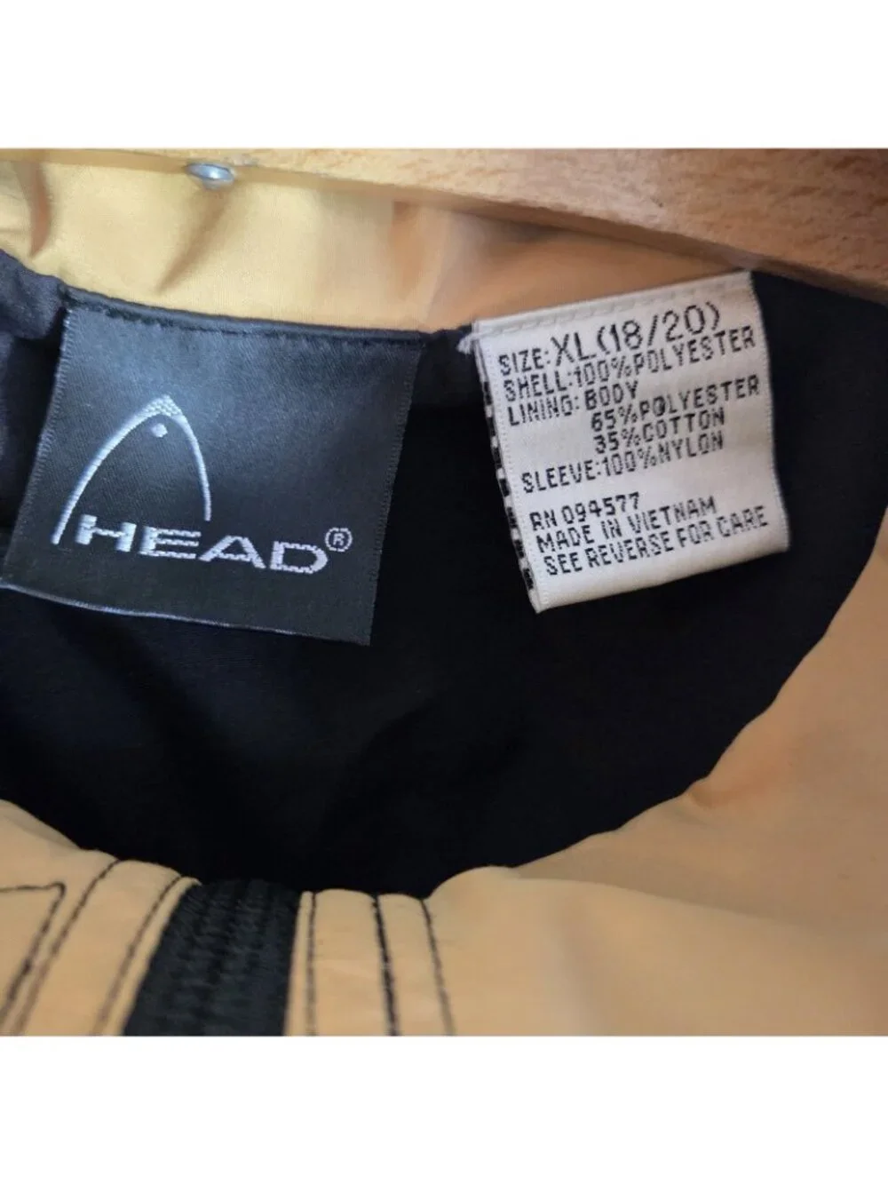 Vintage HEAD Exploration Full Zip Fleece Jacket Black Boys Size Large